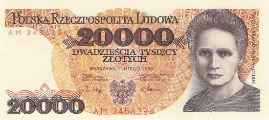 20000 Zloty Polen p152 1989